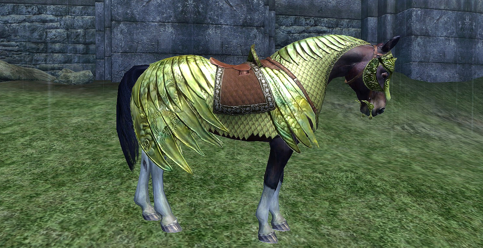 Armure elfique pour cheval dans The Elder Scrolls IV : Oblivion